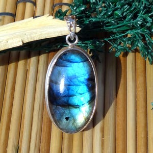 Blue Fire Labradorite Pendants, Labradorite Pendants, Solid 925 Sterling Silver Pendants, Boho Pendants, Labradorite Jewelry, Huge Pendants