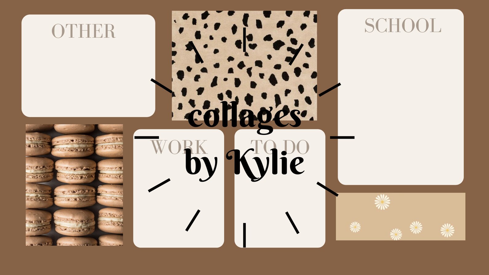 Brown Aesthetic Desktop Wallpaper Organizer DIGITAL DOWNLOAD - Etsy