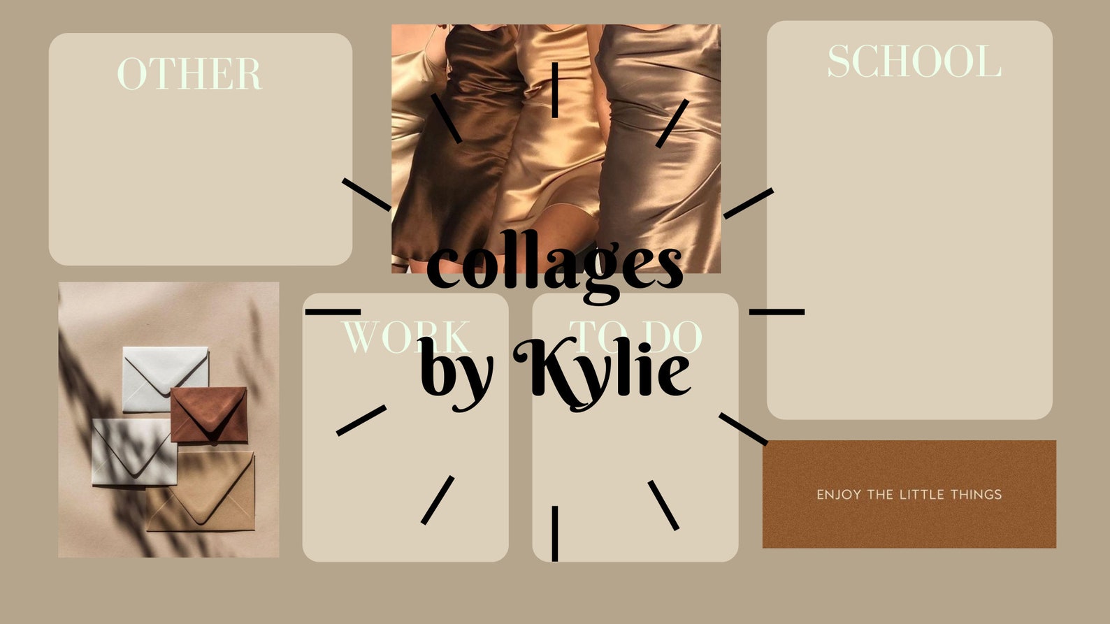 Brown Aesthetic Desktop Wallpaper Organizer DIGITAL DOWNLOAD | Etsy