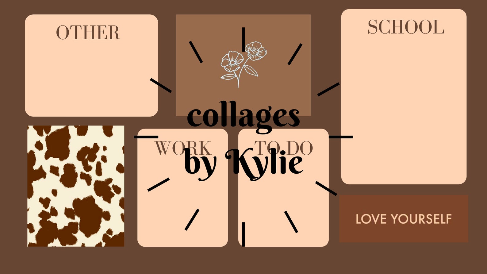 Ultimate Brown Aesthetic Wallpaper Laptop Organizer