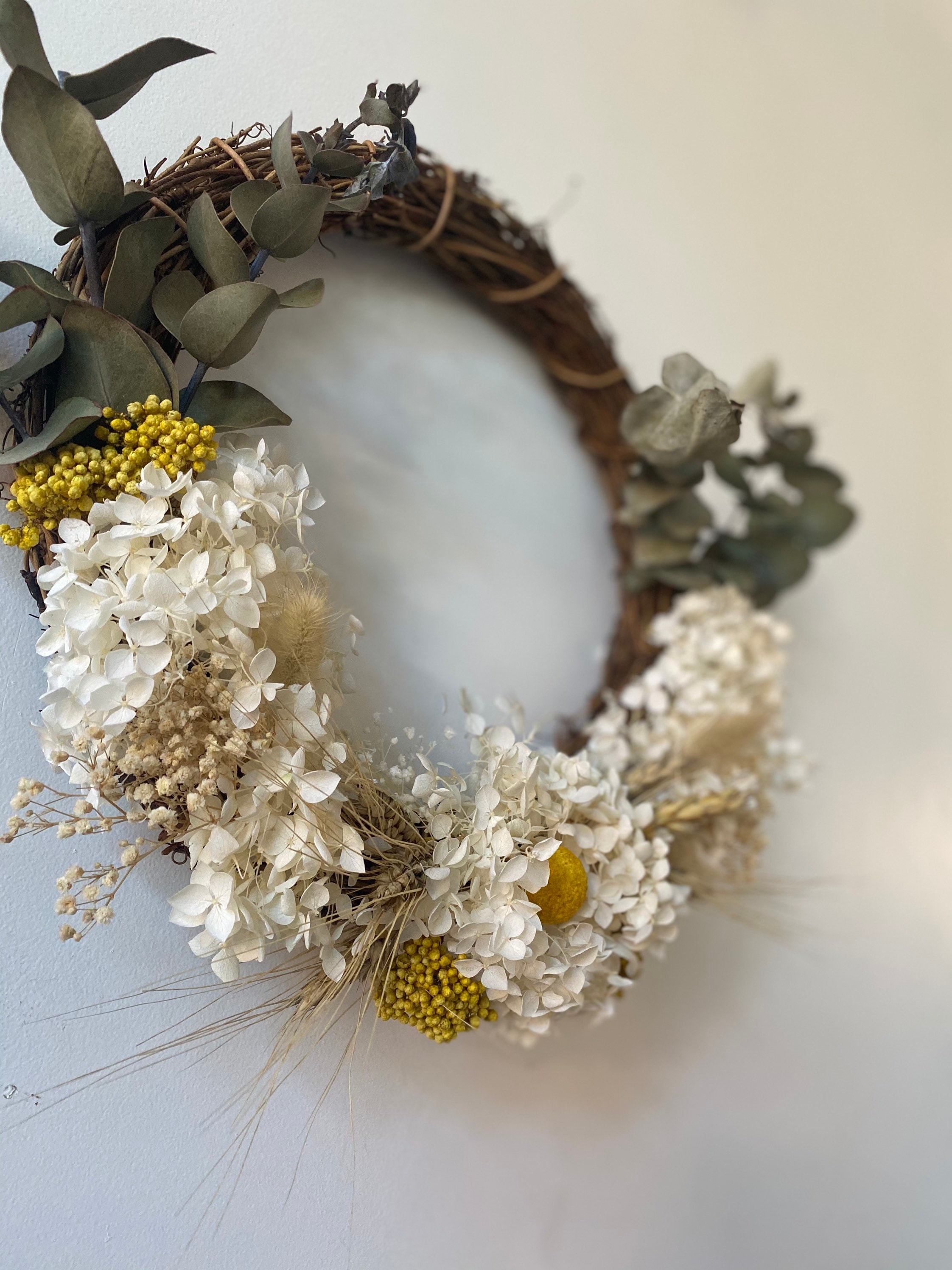 Dried flowers Wreath Wreath Dried floral hoop Etsy
