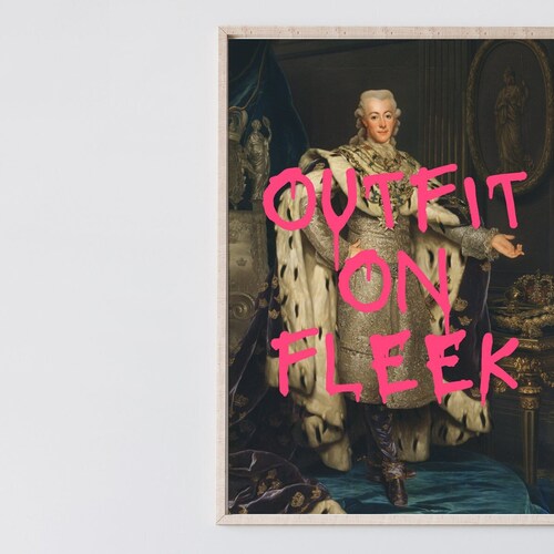 Outfit on Fleek Altered Art Remade Classical Art Altered Etsy
