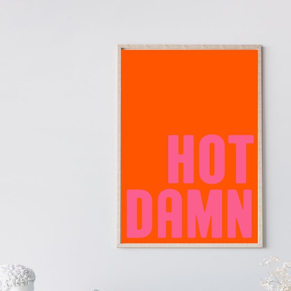 Hot Pink and Orange Etsy