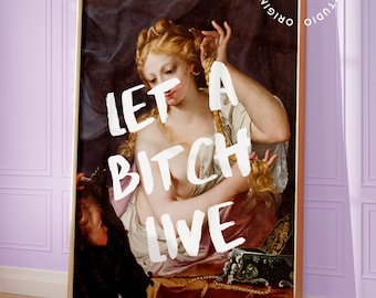 Feminist wall art, Altered art print, Coquette decor, Rococo art, Maximalist wall art, Quirky wall art, Baroque art print, victorian art