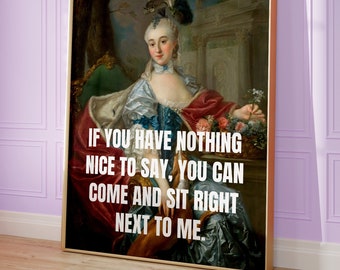 Altered art print, Coquette decor, Rococo art, Maximalist wall art, Quirky wall art, Baroque art print, Victorian art, Sassy art print