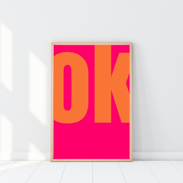 Hot Pink and Orange Etsy