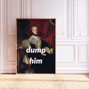 Altered art print, Maximalist wall art, Baroque art print, Quirky decor, Feminist wall art, Quirky art, Funky wall art, Altered portrait