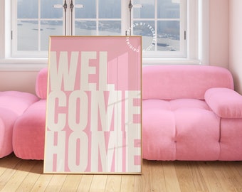 Light pink wall art, Dopamine decor, Danish pastel, Girl apartment decor, College apartment, Entryway prints, Cute home decor pink, Girly