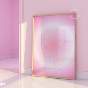 Aura poster, Y2k room decor, Y2k poster, Gradient prints, Colorful wall art, Dopamine decor, Maximalist prints, Y2K aesthetic prints, Cute