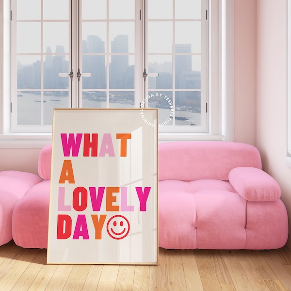 Colorful Cute Wall Art Etsy