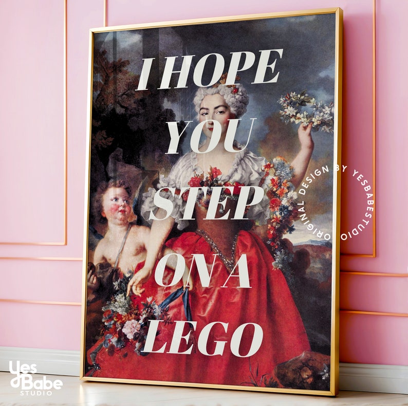 Quirky Altered Art Prints, Home Office Decor, Maximalist Wall Art