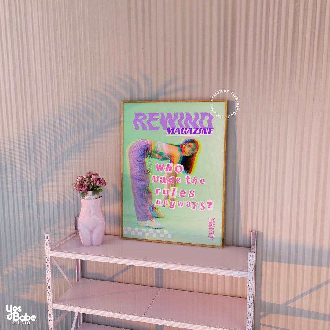 Y2k Room Decor, Y2k Art Print, Room Decor Aesthetic Y2k, Colorful Wall ...