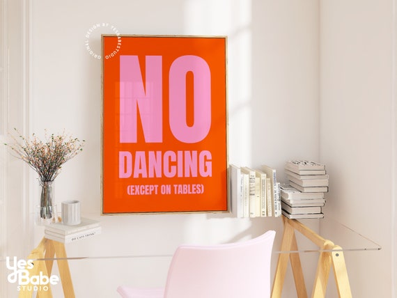 Dopamine decor, Bar cart prints, Pink and orange wall art, Bar car accessories, Danish pastel prints, College apartment decor, Dorm room art