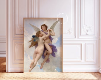 Coquette bedroom decor, Angelcore, Altered art print, Maximalist wall art, Rococo art print, Coquette wall art, Royalcore decor, Fairycore