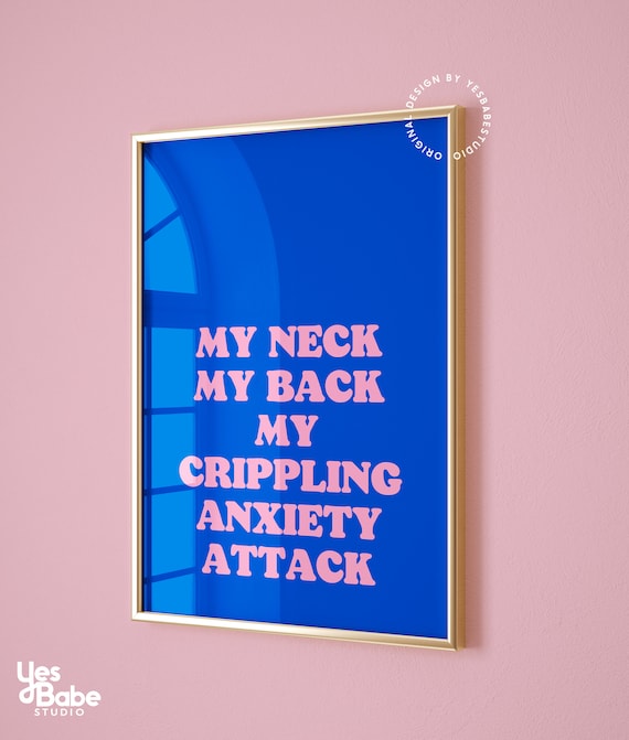 Dopamine decor, Quirky wall art, Dorm room prints, Funky room decor, Quirky prints, Weird decor, Indie room decor, college apartment decor