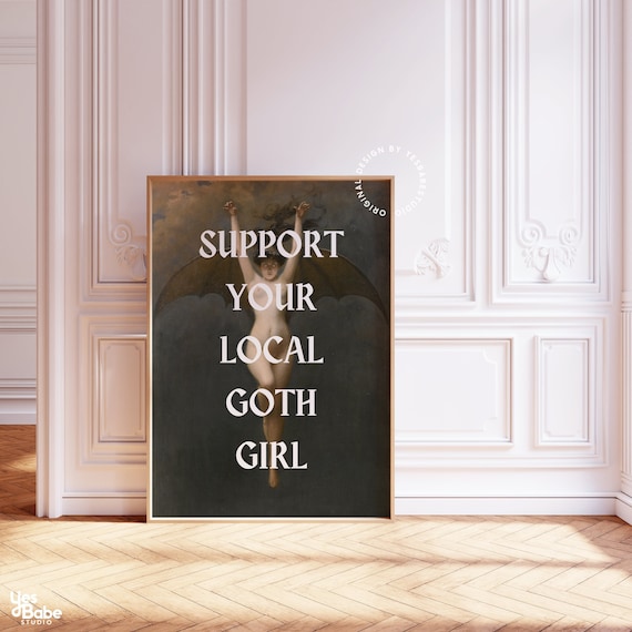 Goth room decor, Goth wall art, Altered art print, Maximalist wall art, Goth kitchen, Goth decor for room, Goth kitchen decor, gothic decor