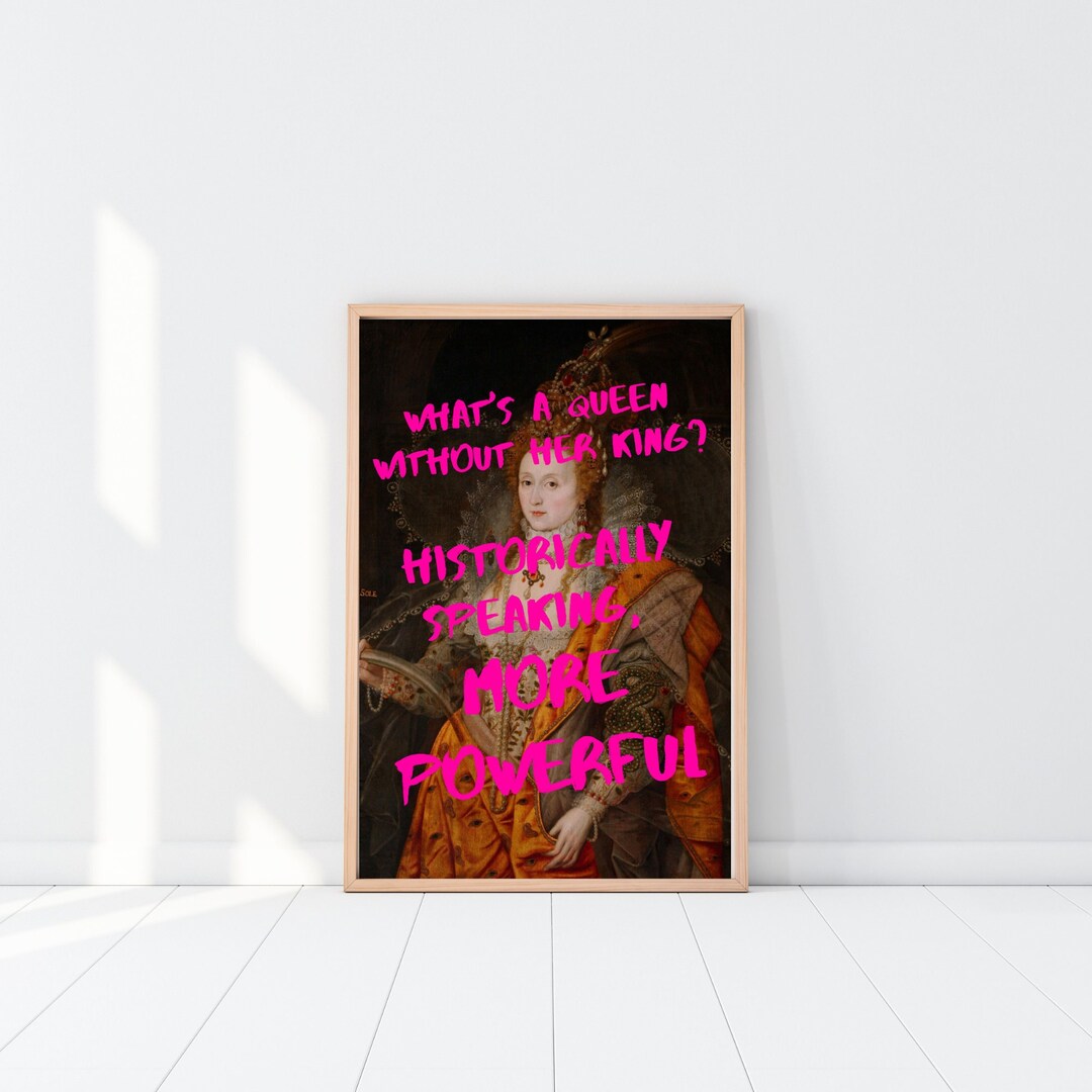 Queen Elizabeth I Feminist Poster Feminist Wall Print - Etsy UK