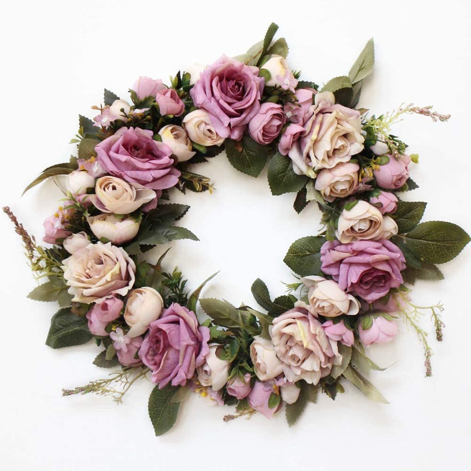 Wooden flowers door wreath front door wreathwreath Etsy