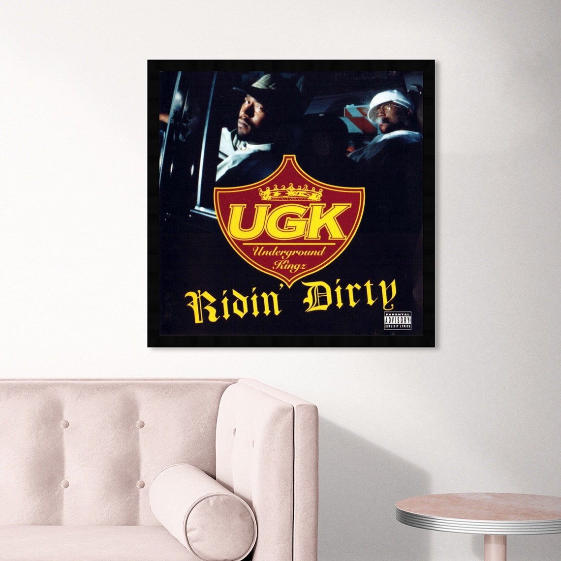Ugk Ridin' Dirty Album Canvas Poster Ugk Album Cover Wall Etsy