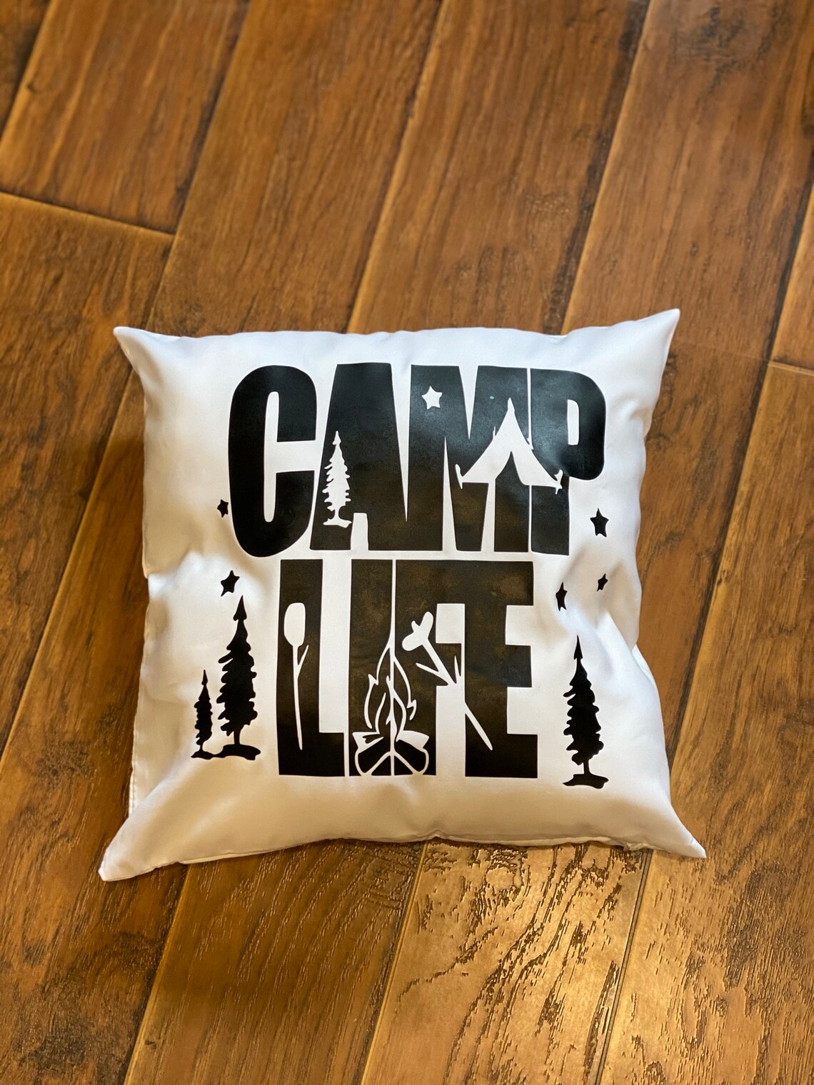 Camp Life Throw Pillow Case Camping Pillows Etsy