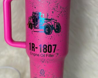 Holographic Mining Equipment 40oz Tumbler: Blue Collar Gift