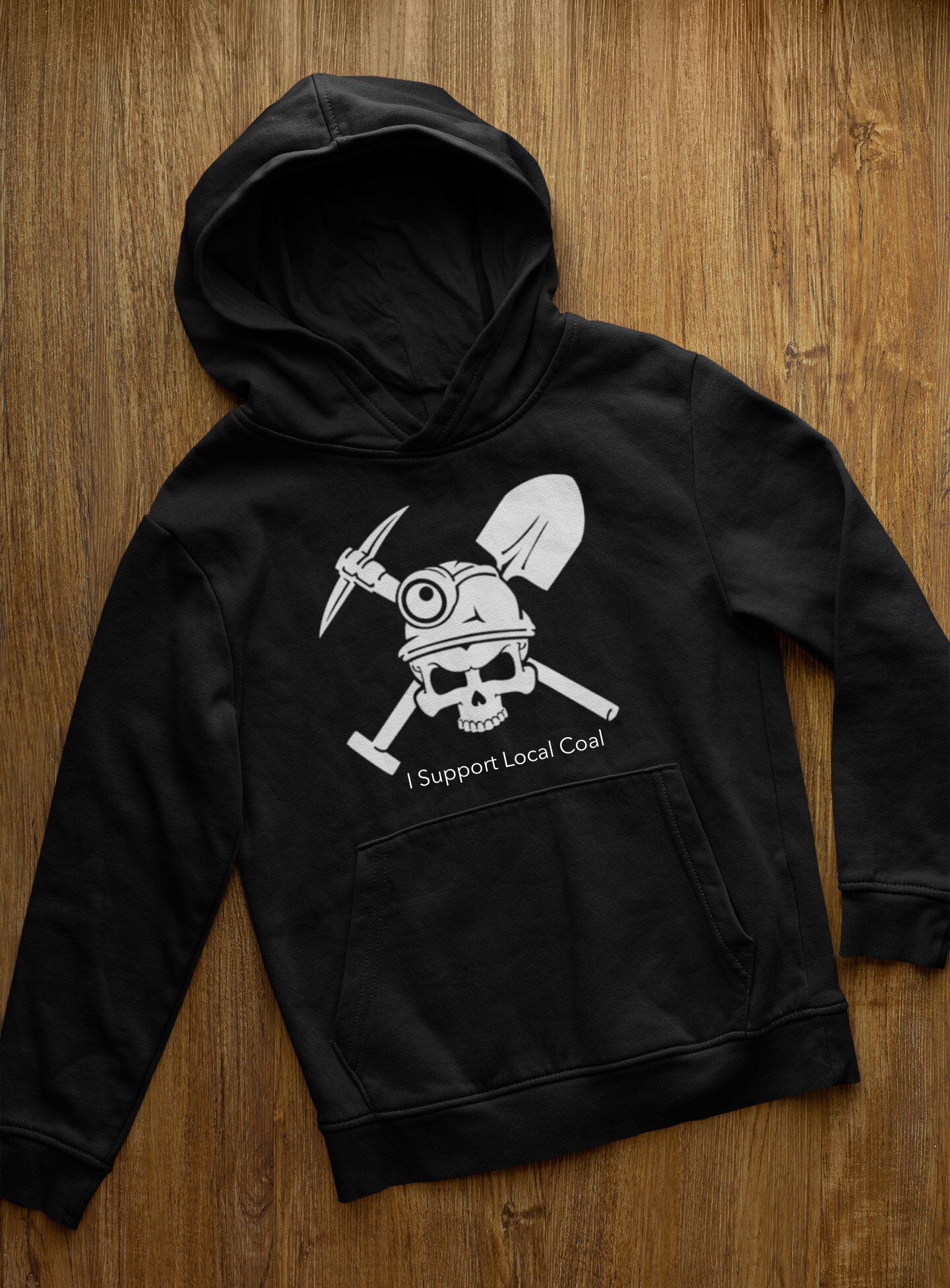 I Support Local Coal Hoodie Etsy