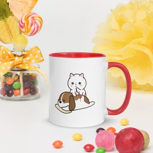 ¿Tienes Qi? Taza con color en su interior