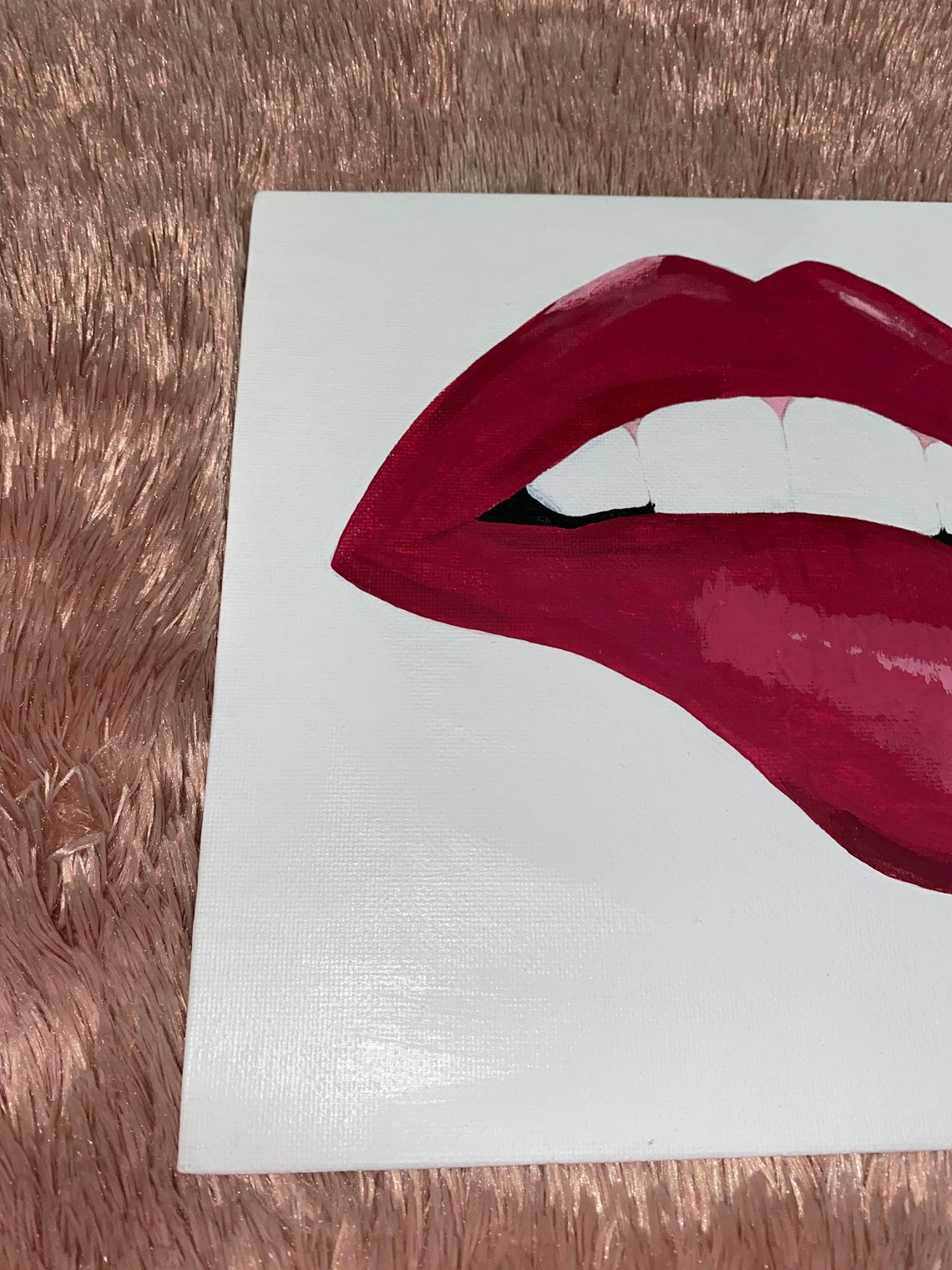 Acrylic Lip Painting 2 Etsy
