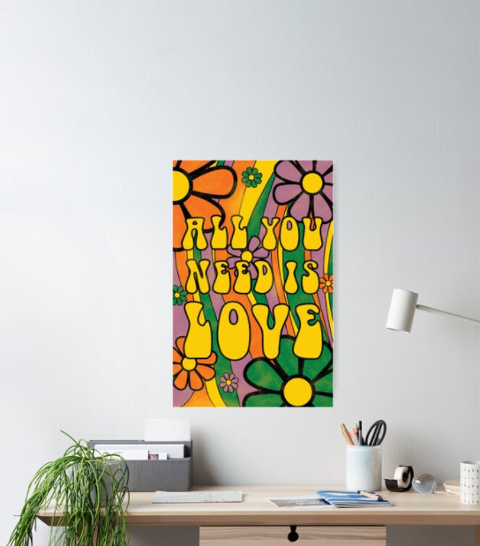 All you need is love Poster Etsy