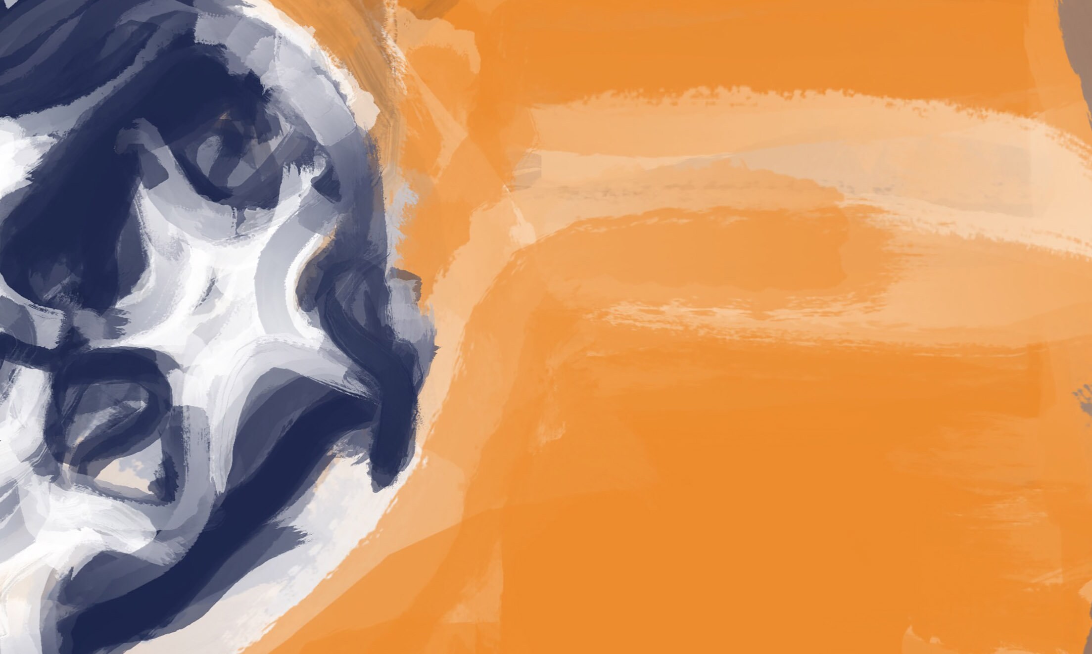 Orange Tennessee State Flag Abstract Wall Art Interior Décor Etsy