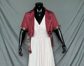 Final Fantasy 7 Rebirth Aerith Gainsborough Dress Costume Cosplay Suit