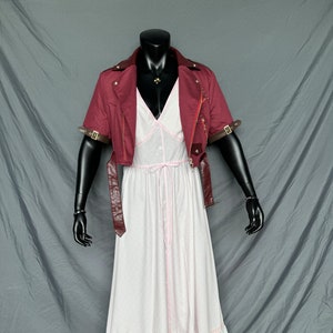 Final Fantasy 7 Rebirth Aerith Gainsborough Dress Costume Cosplay Suit