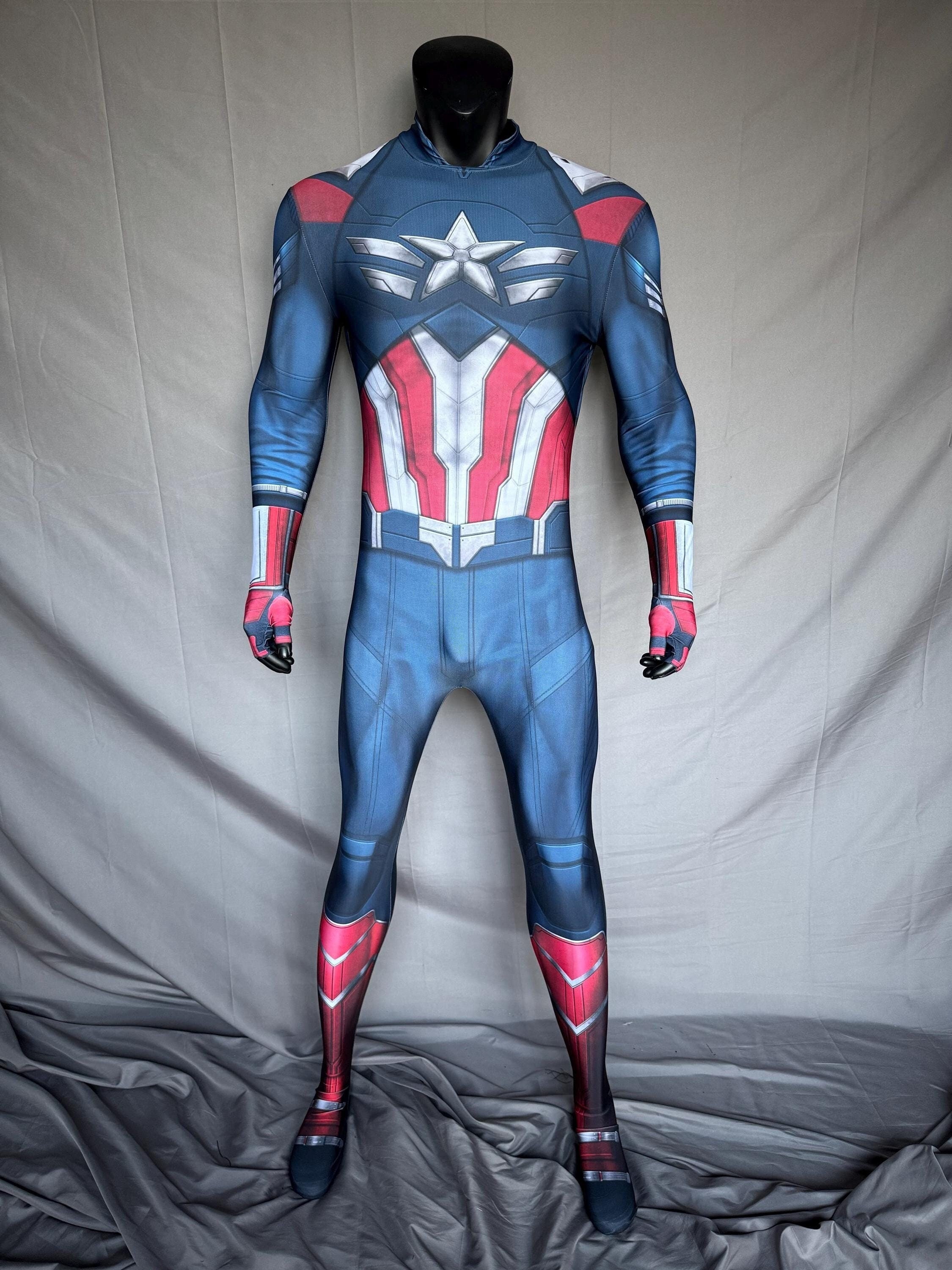 Captain America Sam Wilson Captain America: Brave New World Bodysuit Costume Cosplay Suit