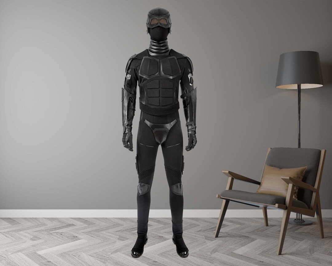 Black Noir Costume Cosplay Suit Halloween Outfit Etsy