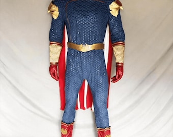 Homelander Costume Cosplay Suit With Cloak