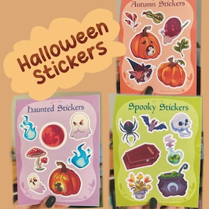 Herbst und Halloween Sticker Blätter | Gruselige, Spuk und Spuk Sticker