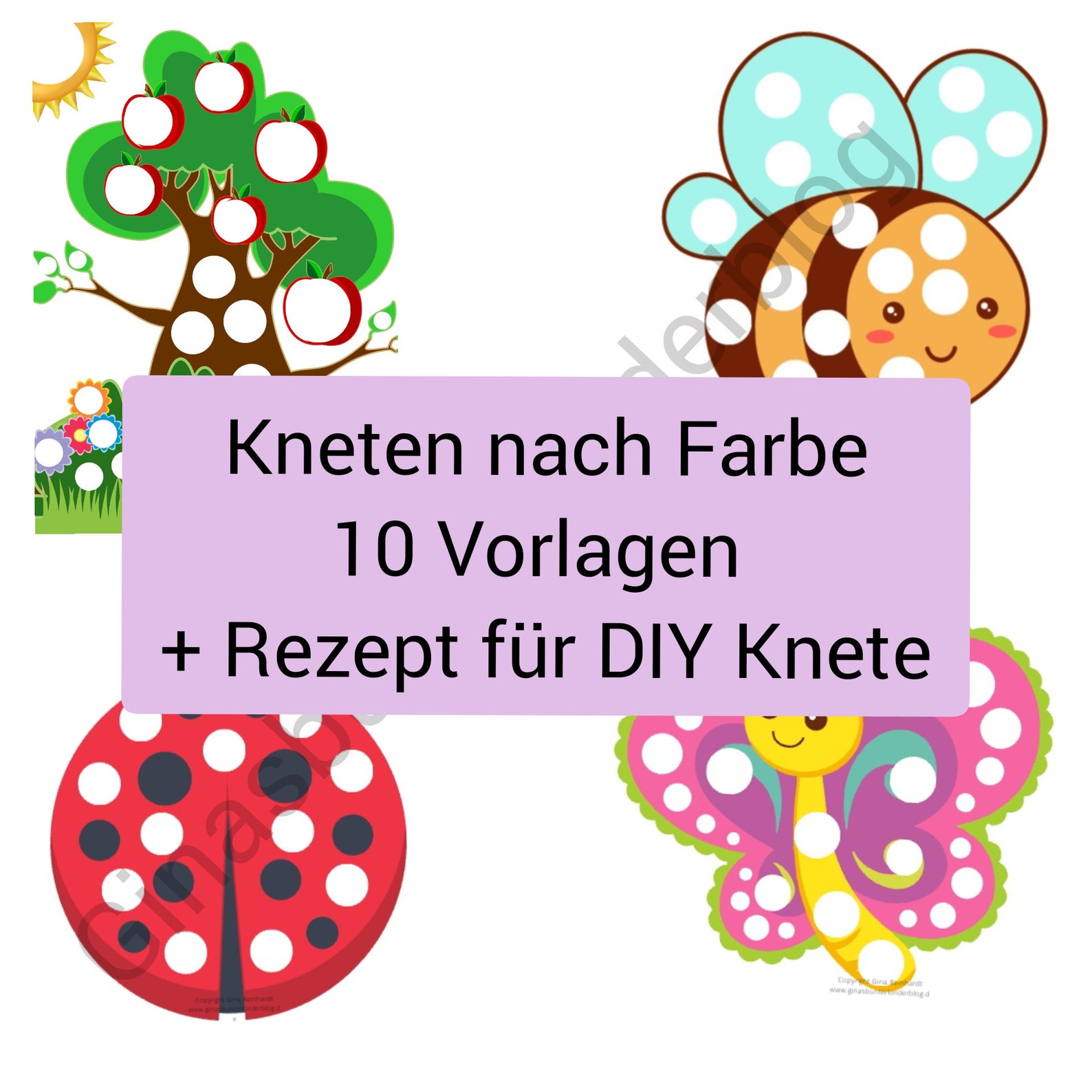 PDF: Kneten nach Farben 10 Vorlagen - Etsy.de