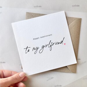 Happy Anniversary To My Girlfriend Card | Girlfriend anniversary card, Happy anniversary card, Anniversary card for girlfriend