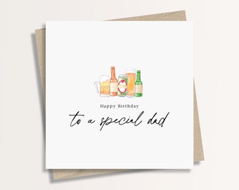 Personalised Happy Birthday To A Special Dad Card | Happy birthday to the best dad, Whisky birthday card, Personalised birthday card, Papa