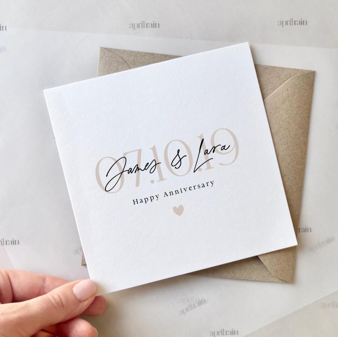 Personalised Anniversary Card | Happy Anniversary to You Both ...