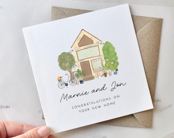 Personalised New Home Card | Congratulations on your new house, You're moving card, Moving in together, Moving New house, First house