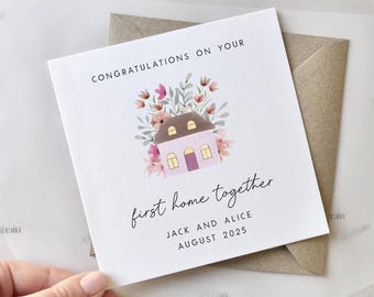 First Home Card | Congratulations new house card, You're moving card, Moving house, First house together, New memories New home New chapter