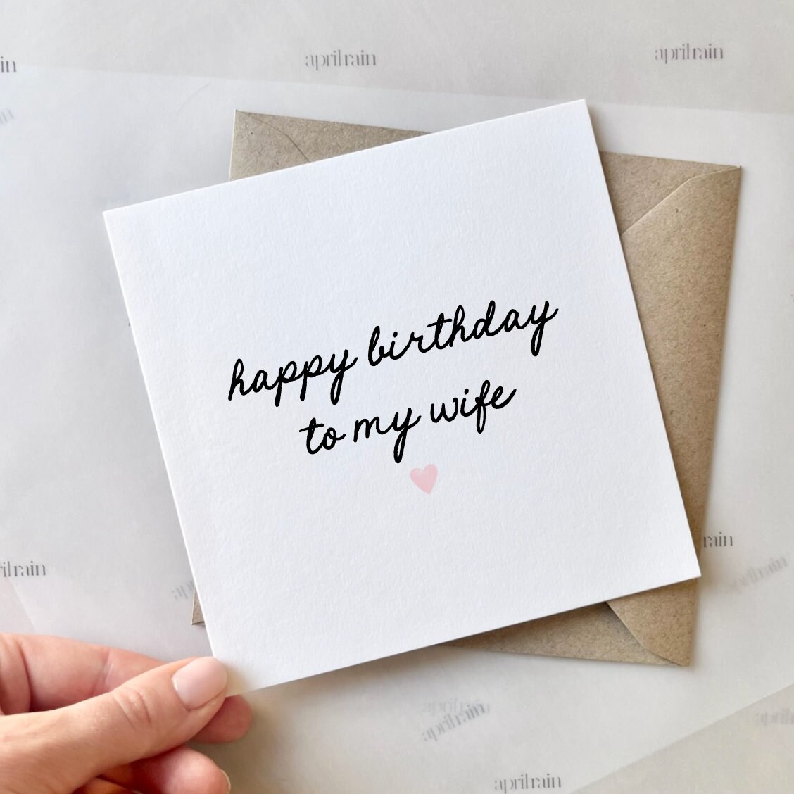 Happy Birthday to My Wife Card Wife Birthday Card, Happy