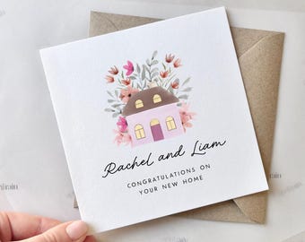 Personalised New Home Card | Congratulations on your new house, You're moving card, Moving in together, Moving New house, First house