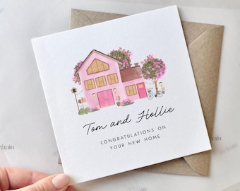 Personalised New Home Card | Congratulations on your new house, You're moving card, Moving in together, Moving New house, First house