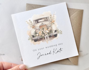 Personalised On Your Wedding Day Card | Wedding card, Congratulations happy couple card, Wedding Gift Card, On your wedding day card