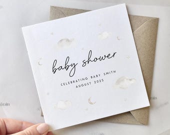 Baby Shower Card | Baby On The Way,  Congratulations baby news card, Baby announcement card, You're pregnant card, For Her Baby shower Gift