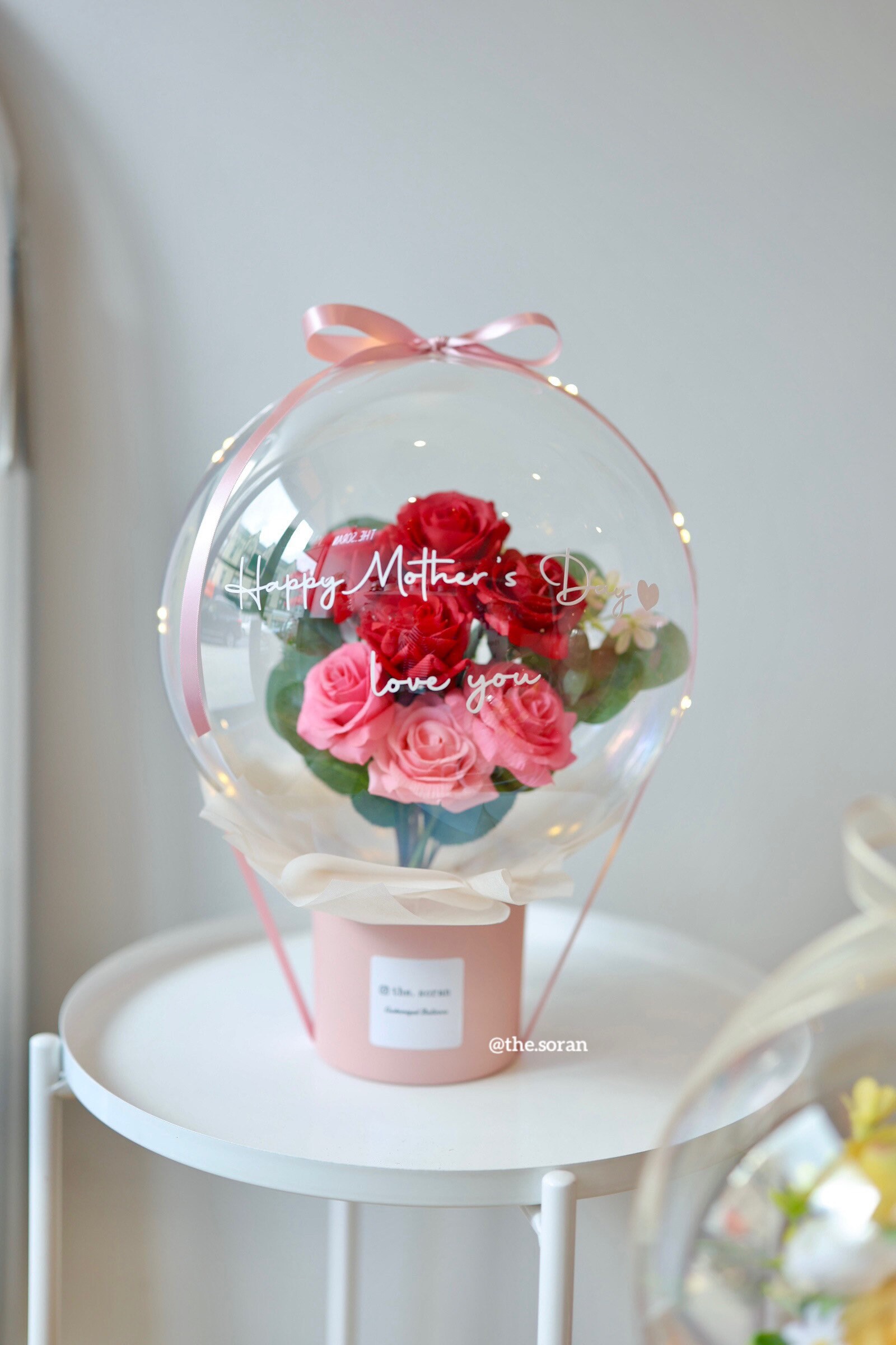 Rose Flower Balloon Flower Balloon Flower Bouquet Etsy