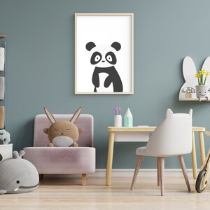 Nursery Art Prints,Panda, Woodland Nursery Decor, Nursery Prints, Nursery Wall Art, Nursery Decor, Forest Nursery, boys art, Home decor