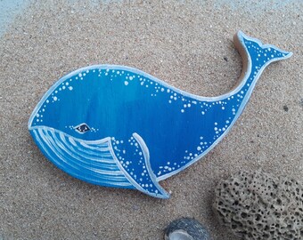 Magnet Aimant bois Baleine